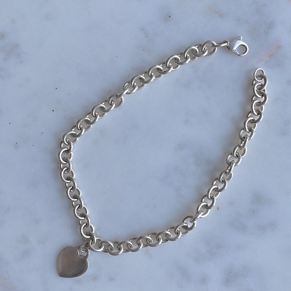 Tiffany & Co. Jewelry Tiffany Co Heart Tag Chain Link Necklace In